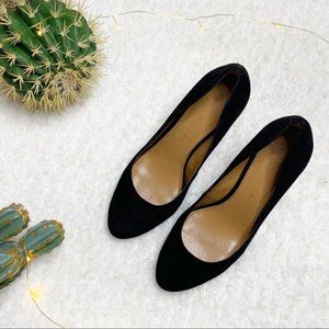 Banana Republic Suede Pump Heels Black Size 8